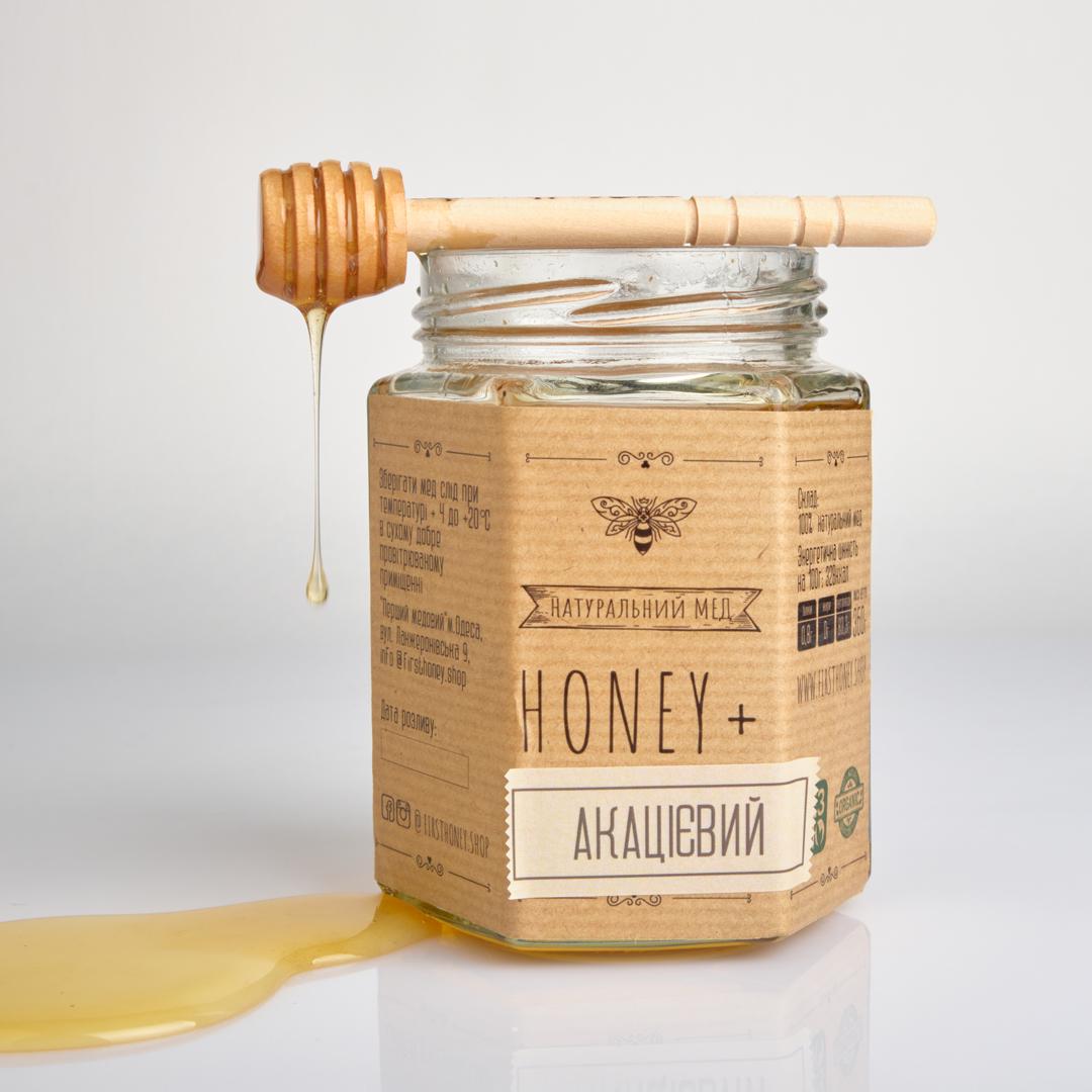 Мед натуральный Honey+ Natural акациевый 360 г