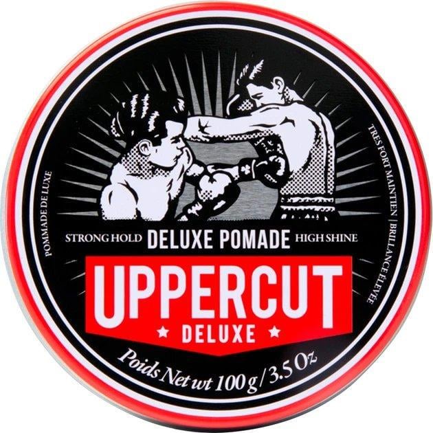 Помада для барберской укладки Uppercut Deluxe Pomade STD slick back и side part 100 г
