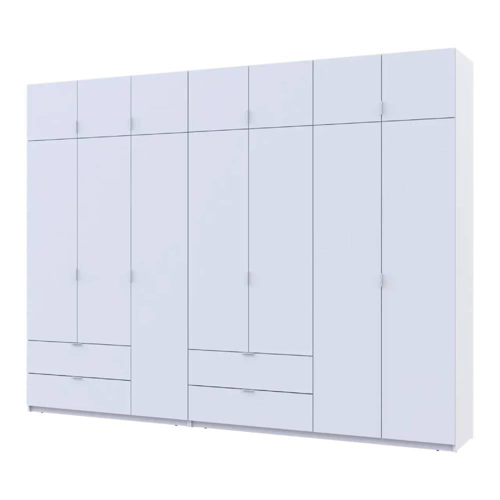 Шкаф для одежды Doros Лукас DRS-011689 3/4 ДСП 315х50х240 см Белый (42005134)