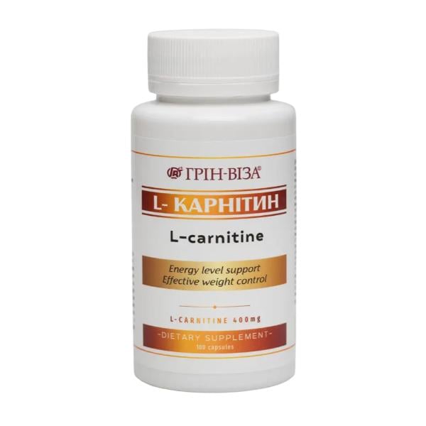 Карнитин Green Visa L-Carnitine 400 мг 100 капс. (000027734)