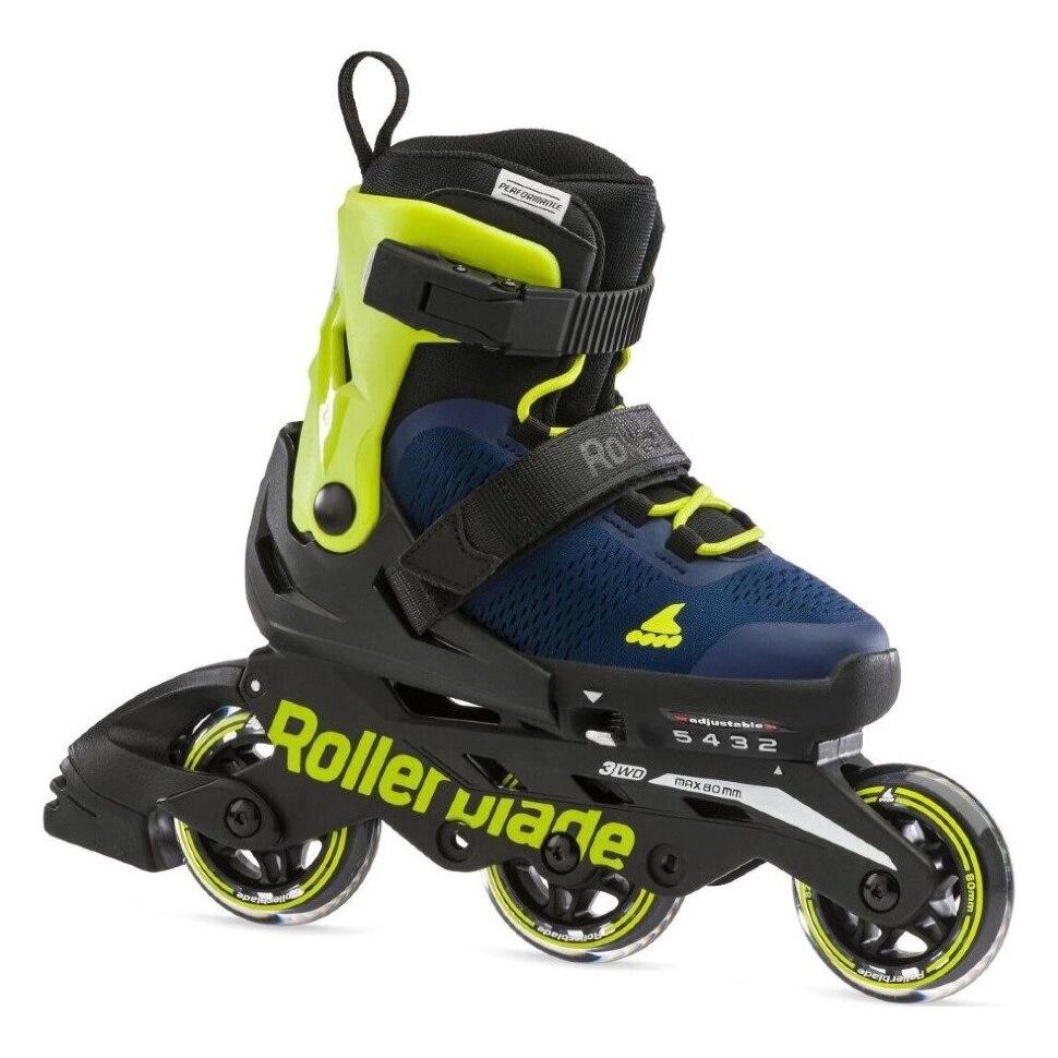 Ролики детские Rollerblade Microblade Free 3WD 2021 Blue/Royal Lime (Аopt.roliki19)