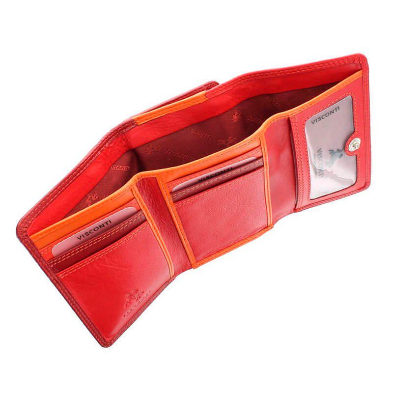 Кошелек женский кожаный Visconti Biola Red Multi (RB39 RED MULTI) - фото 6