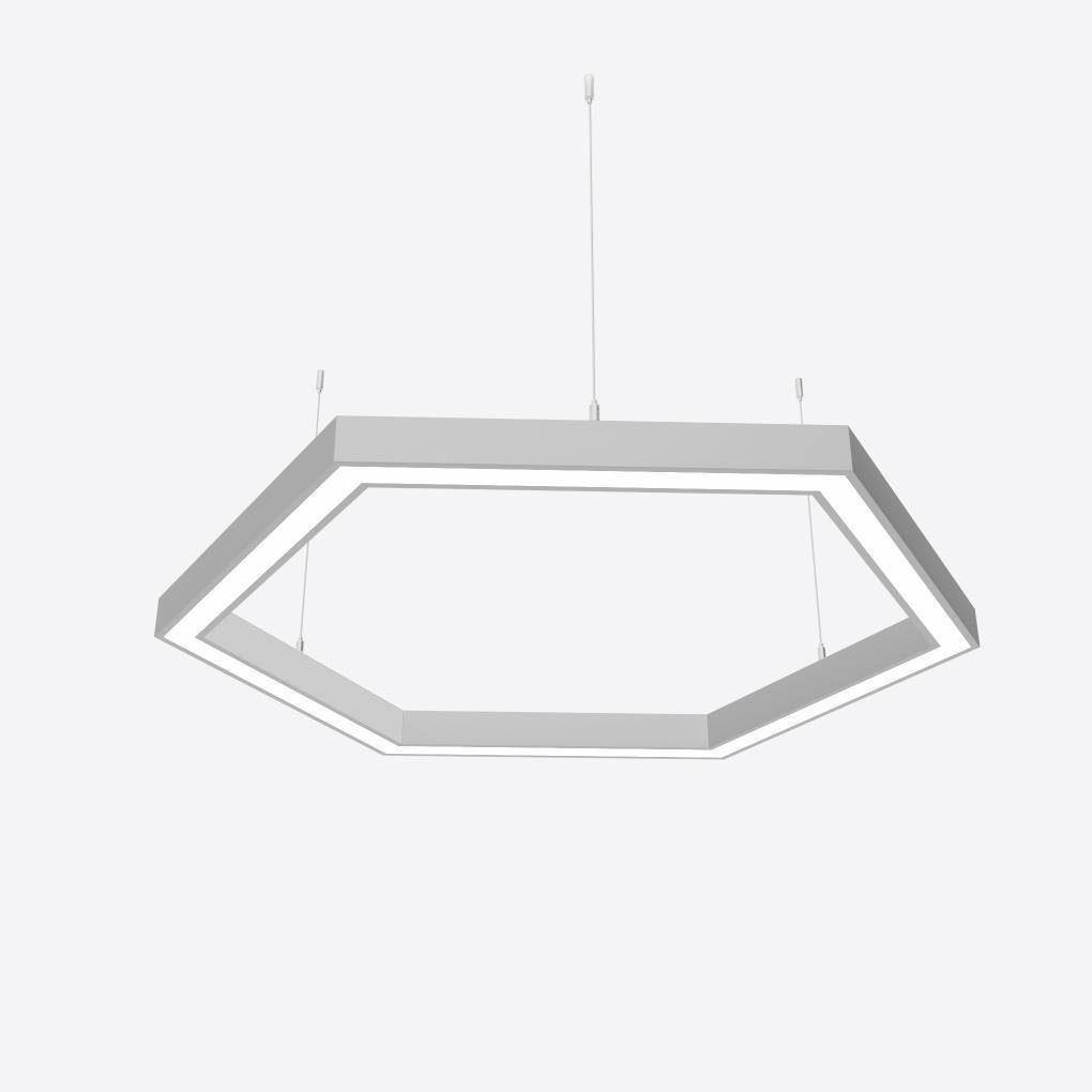 Светильник светодиодный управляемый X-LED 120 Вт шестиугольник 860x745x43 мм (LSNH-120dc)