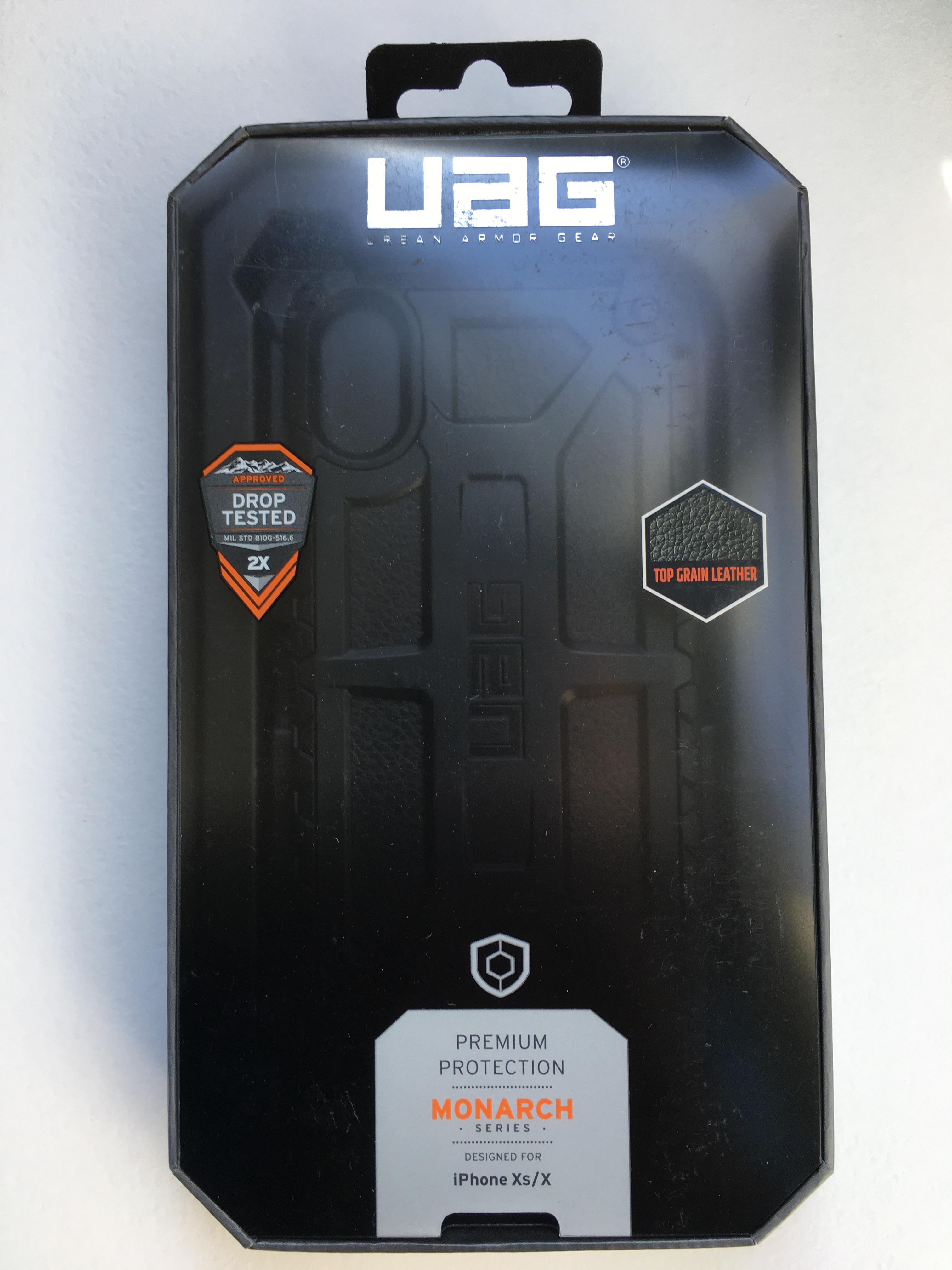 Чехол милитари противоударный UAG Monarch IPHX-M-BLK для Iphone X/XS Black - фото 12