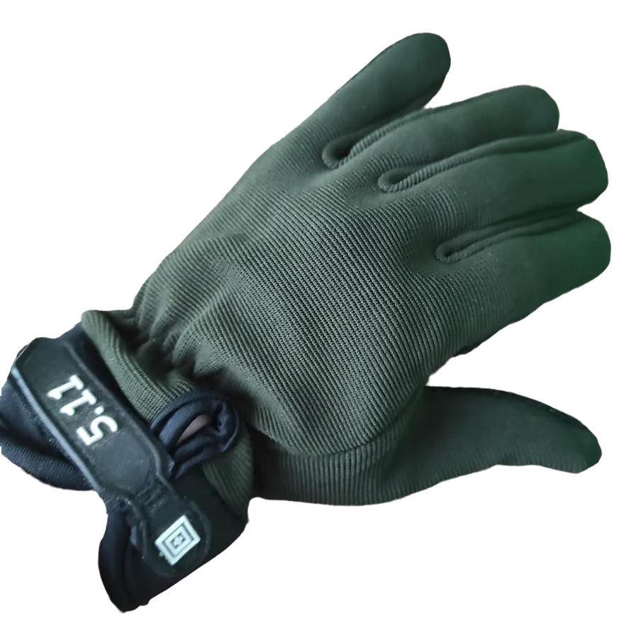 Тактические перчатки 5.11 полнопалые M Зеленый (32523218)