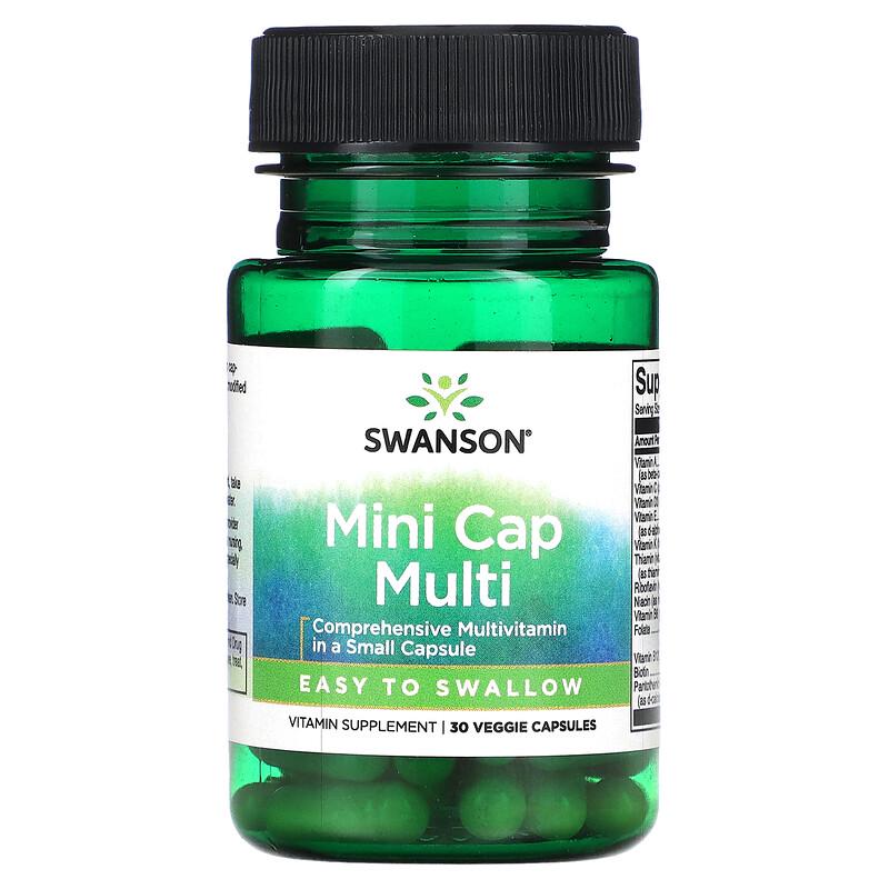 Мультивитамины Swanson Mini Cap Multi 30 veggie capsules Мультивитамины Swanson Mini Cap Multi 30 veggie capsules