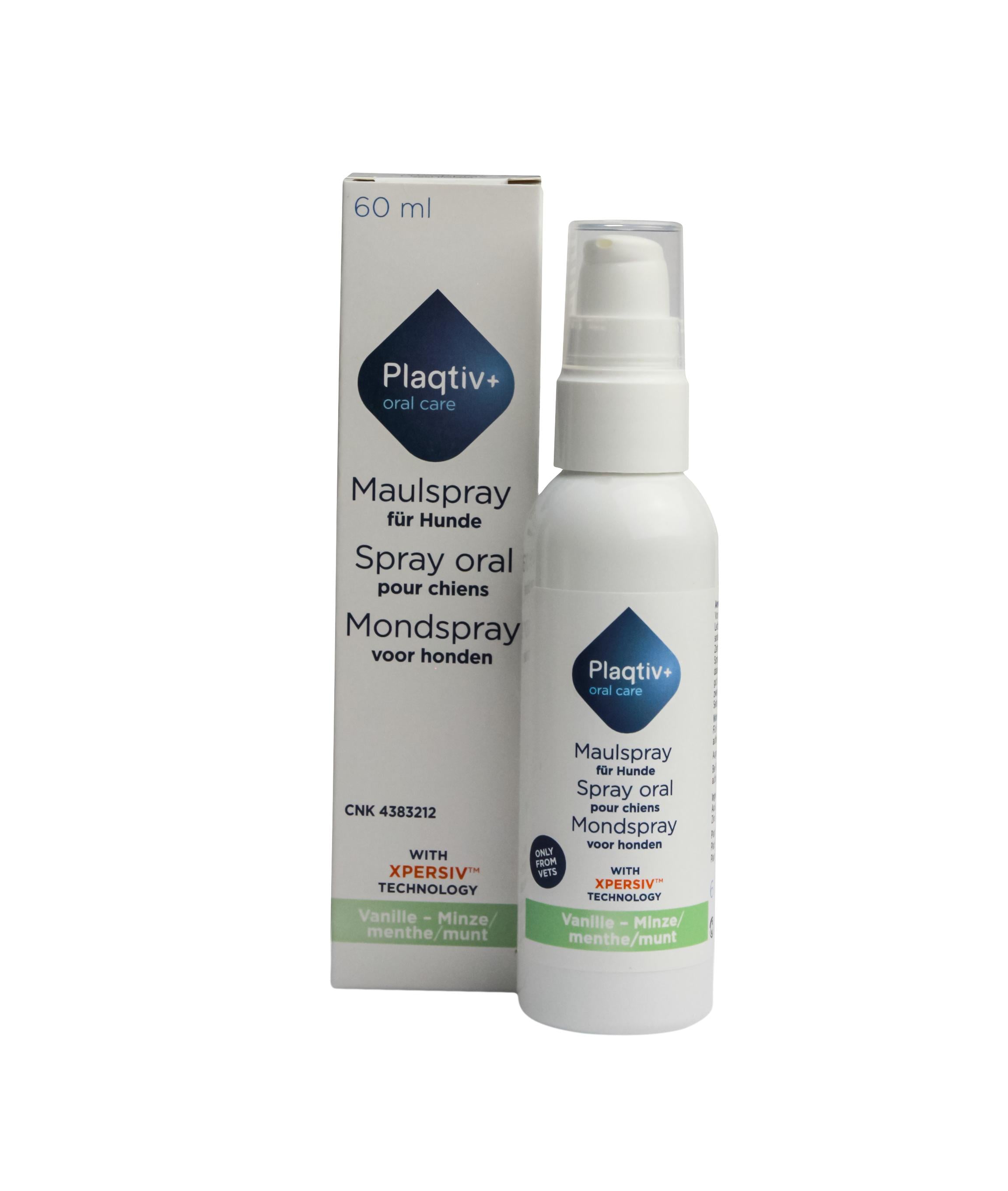 Спрей для ухода за пастью собак Plaqtiv+ Oral Care Oral Spray Vanilla Mint 60 мл (24727946)