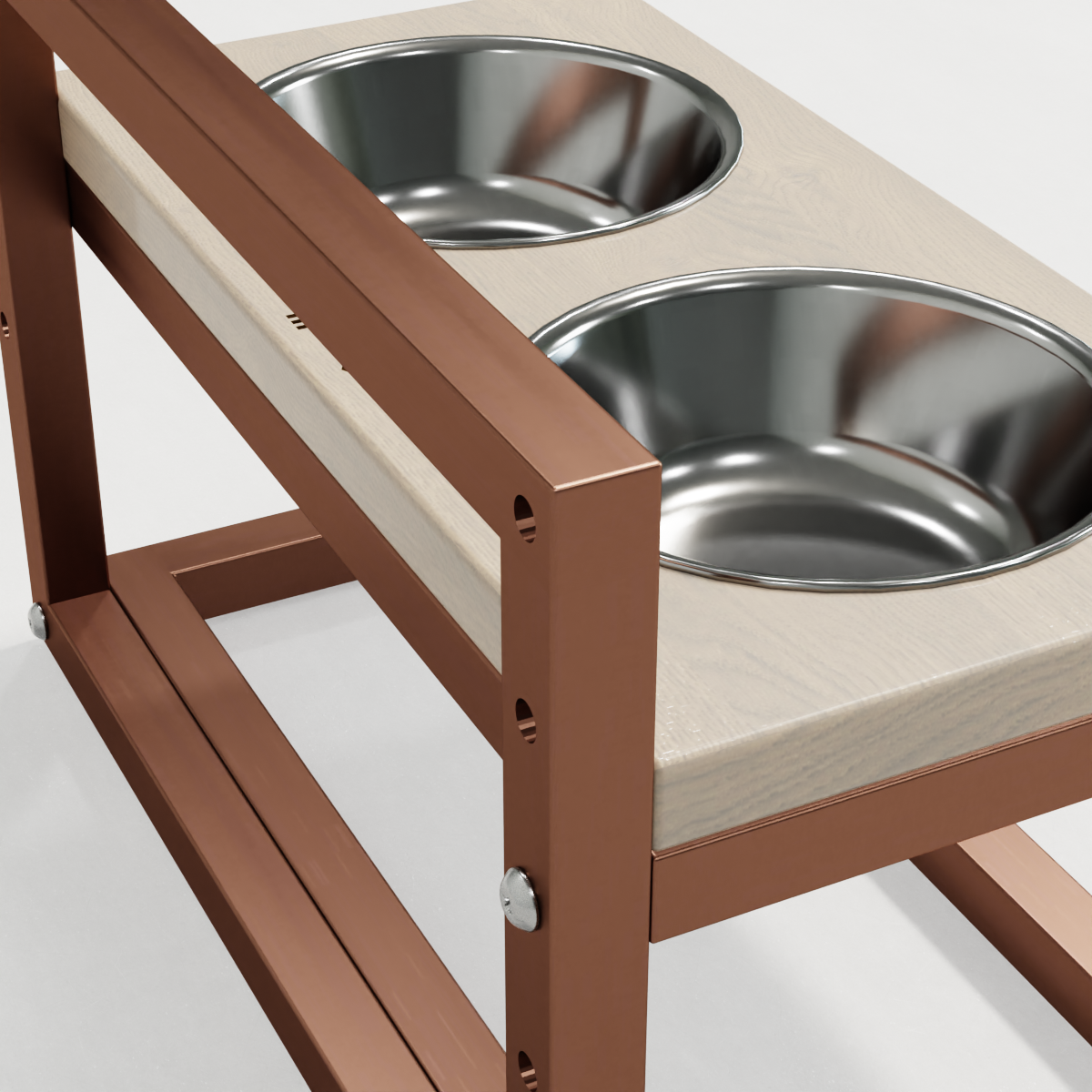 Миски на регулируемой подставке для маленьких собак Hollky Flex S 2х0,45 л (FS-422523-GLWH) - фото 5 Миски на регулируемой подставке для маленьких собак Hollky Flex S 2х0,45 л (FS-422523-GLWH) - фото 5