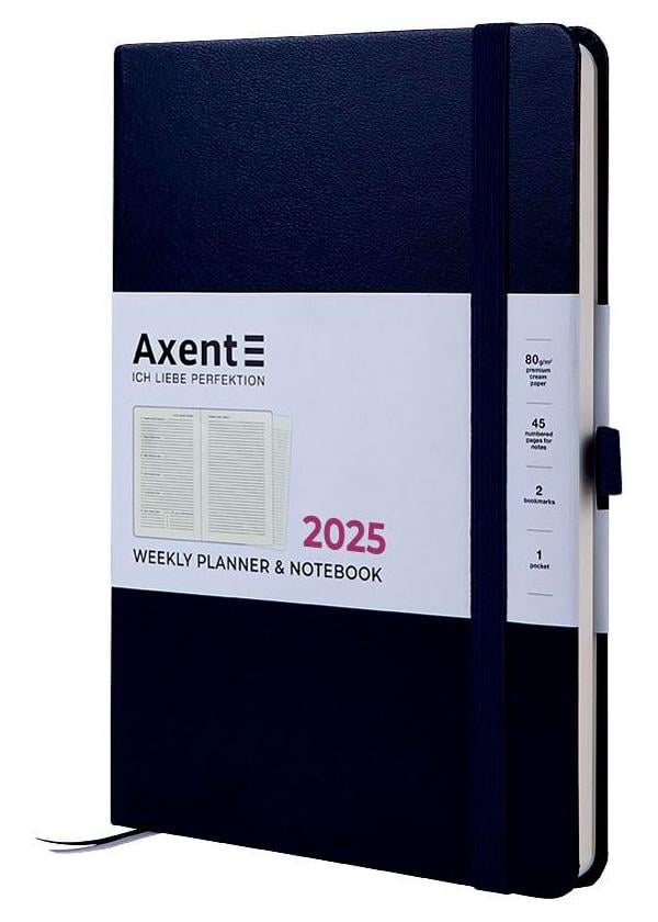 Еженедельник Axent Prime Strong 2025 датированный 145х210 мм Синий (8507-25-02-A) - фото 1