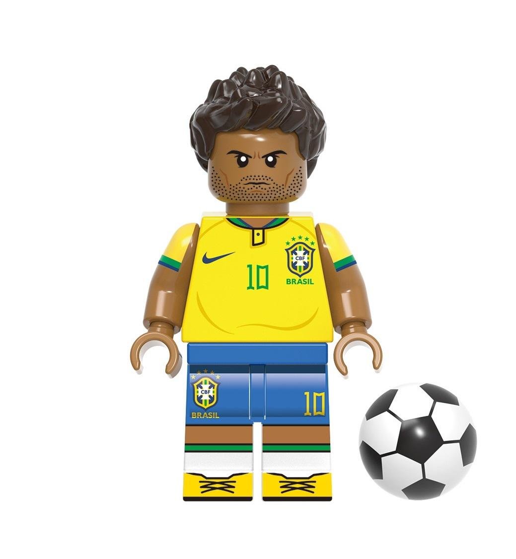 Конструктор человечек Неймар в форме сборной Бразилии (26972710)