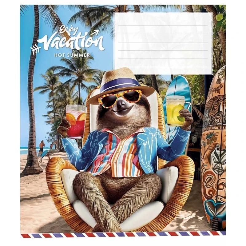 Зошит учнівський "Cool vacation" 018-3318L-4 в лінію 18 аркушів