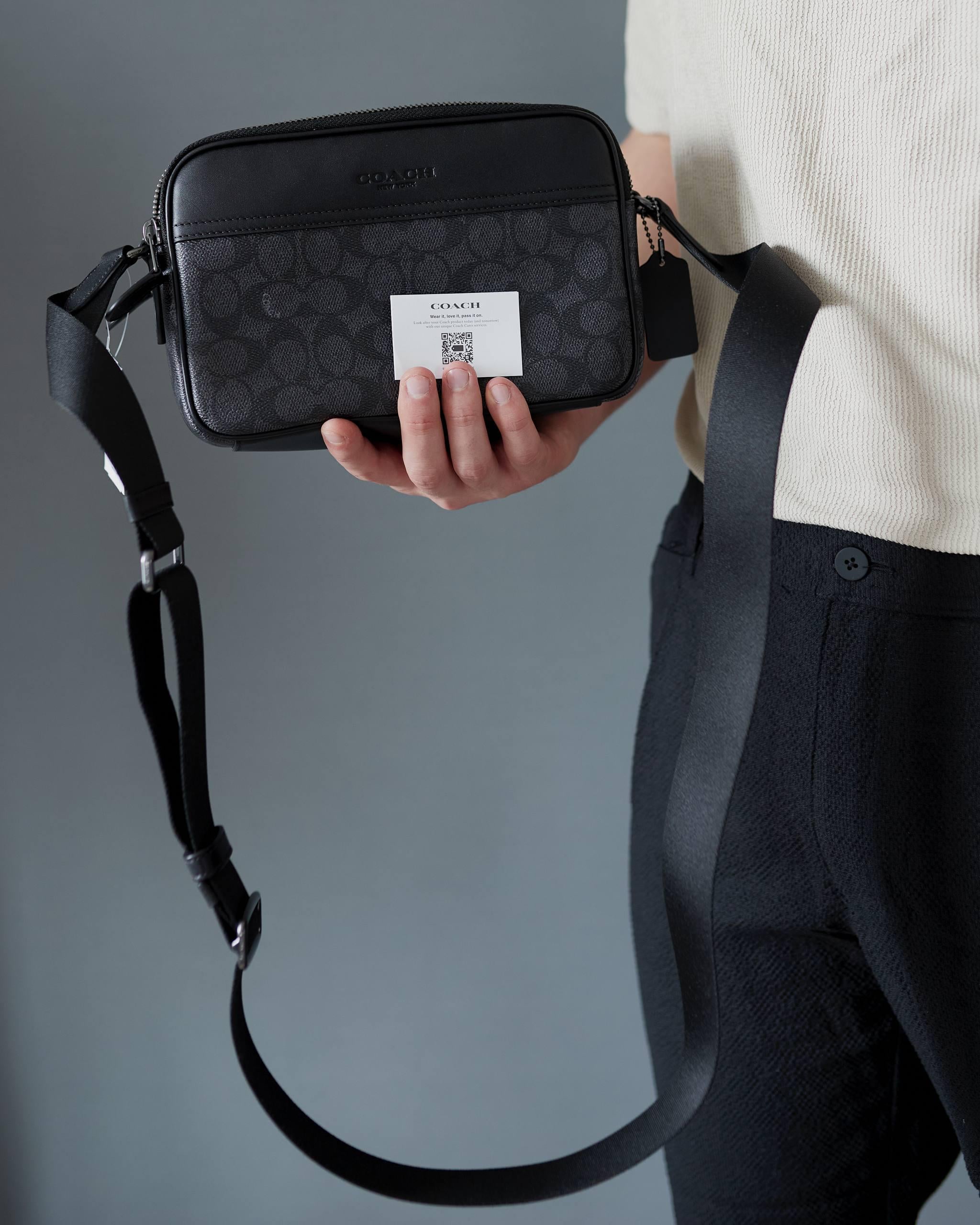 ᐉ Сумка шкіряна COACH Graham Crossbody Bag In Signature Canvas