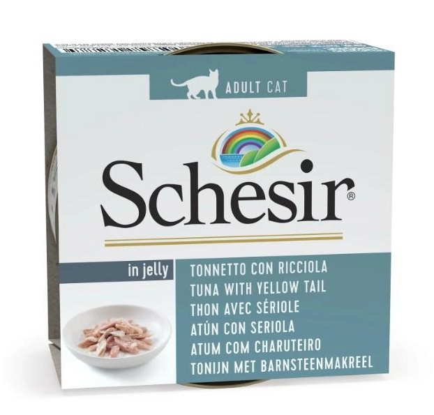 Корм для котів вологий Schesir Tuna with Yellow Tail в желе 85 г