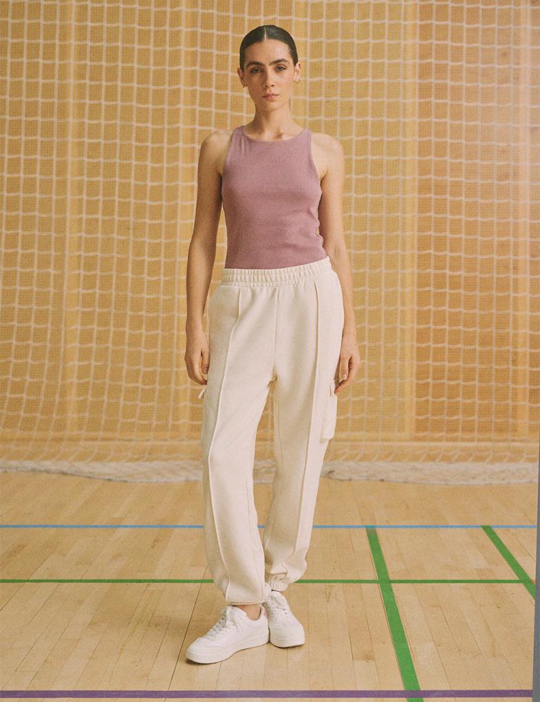 Спортивные штаны женские Diverse JUKKAS M Кремовый (5905384048776)