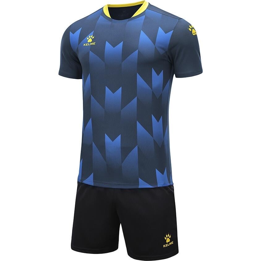 Комплект футбольної форми дитячий Kelme BURGOS 130 см Темно-синьо-жовтий (8251ZB3003.9416)