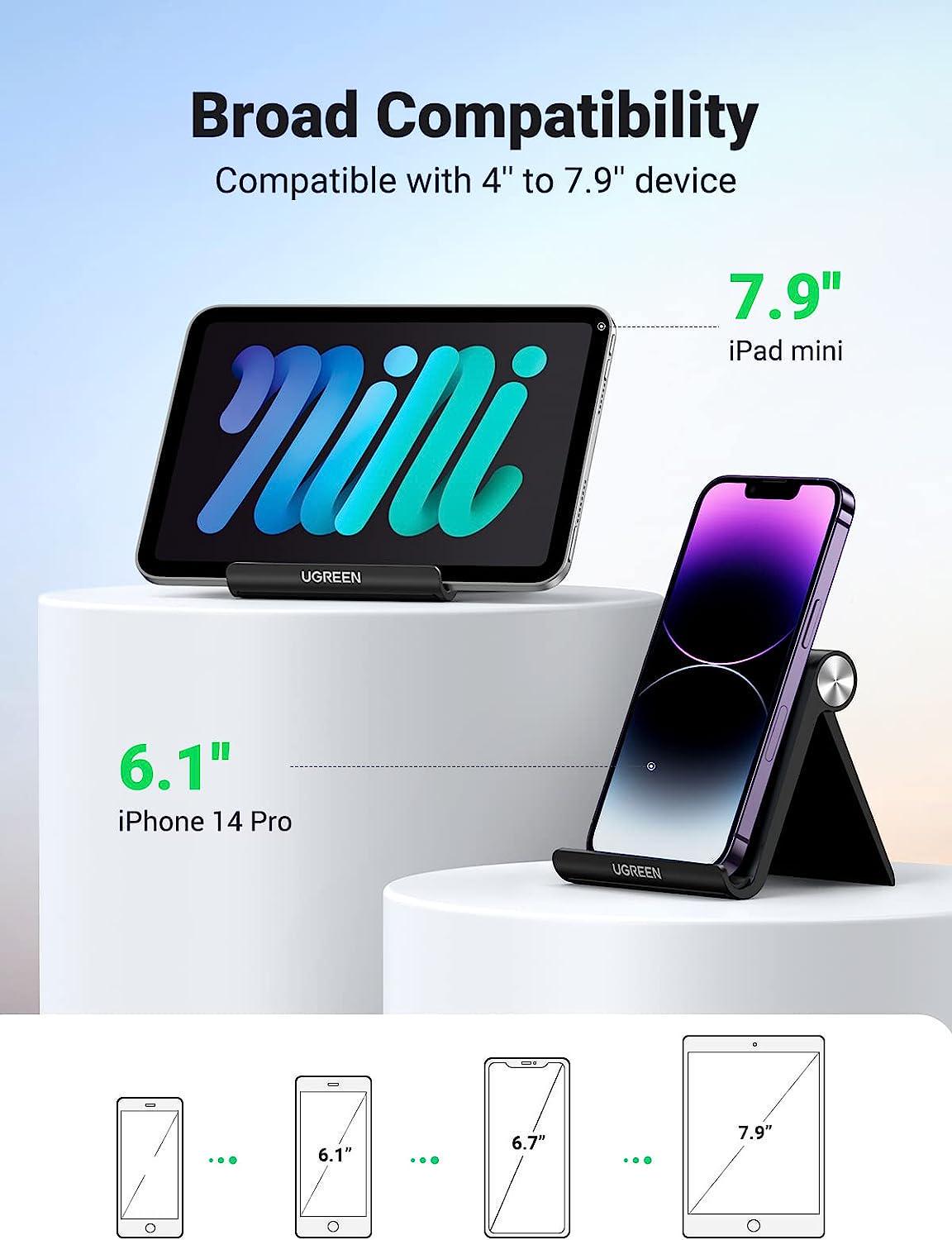 Підставка для телефону UGREEN настільна складана Чорний (50747) - фото 7 Підставка для телефону UGREEN настільна складана Чорний (50747) - фото 7