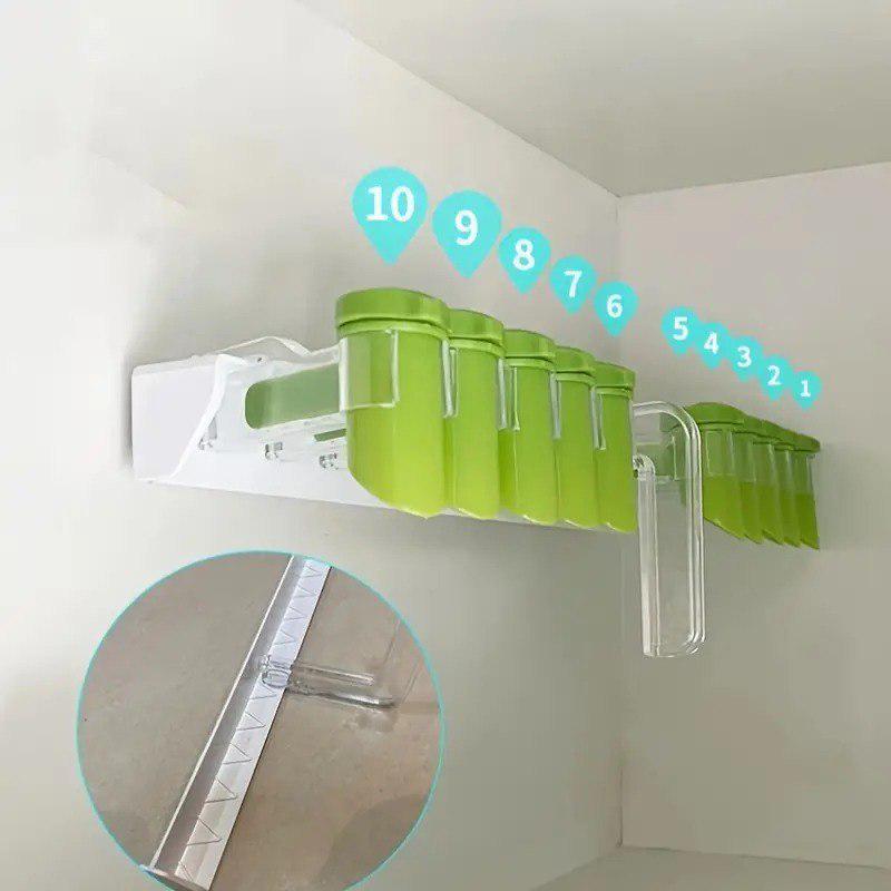 Органайзер для спецій/кришки дозатори приправ підвісний 10 шт. - фото 2 Органайзер для спецій/кришки дозатори приправ підвісний 10 шт. - фото 2