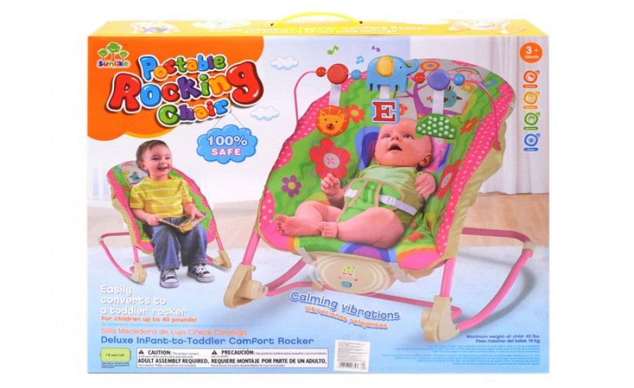 Шезлонг-качалка для малышей Sunlike (SL85004)