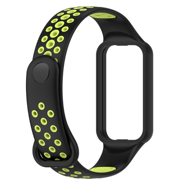 Ремешок CDK Silicone Sport Band Nike для Xiaomi Mi Band 8 Active Black/Green (016243) - фото 2 Ремешок CDK Silicone Sport Band Nike для Xiaomi Mi Band 8 Active Black/Green (016243) - фото 2