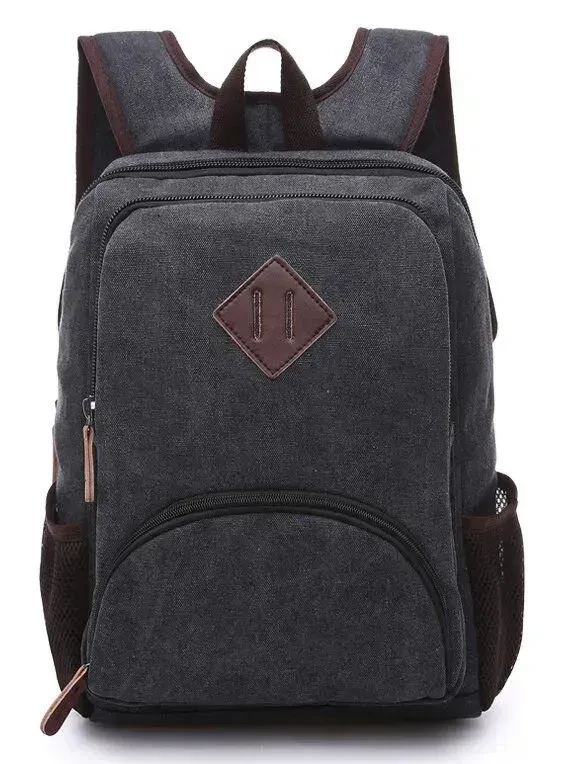 Городской рюкзак текстильный Vintage 20074 Черный (33137586)