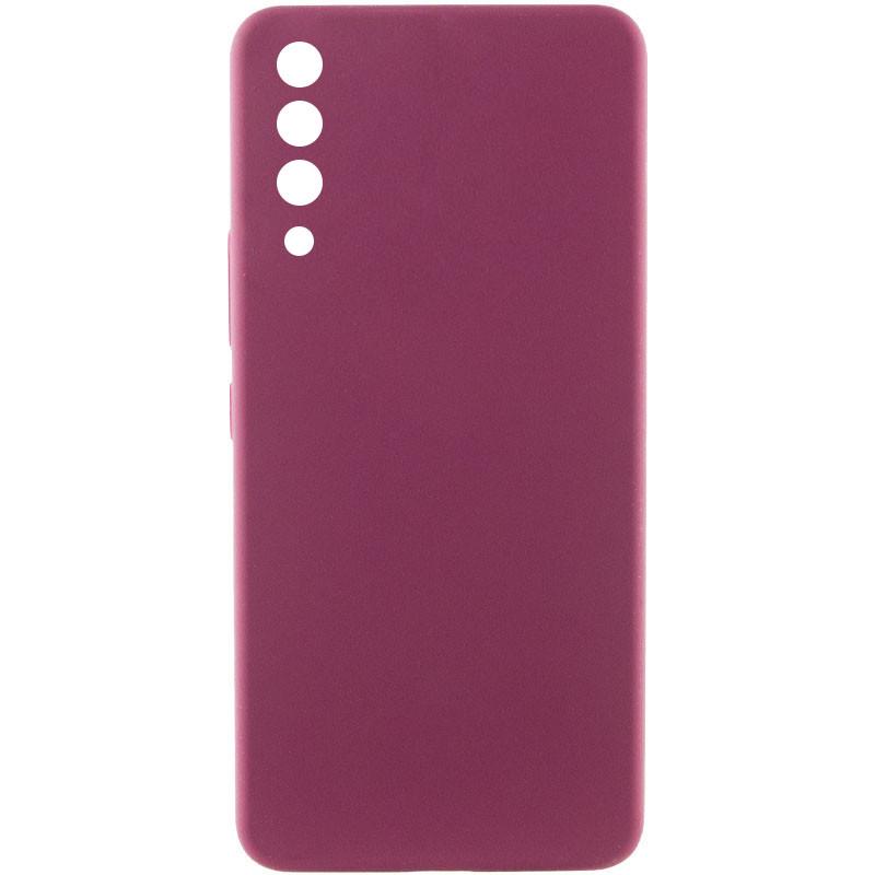 Противоударный чехол Silicone Cover Lakshmi Full Camera (AAA) для Samsung Galaxy A50 (A505F) / A50s / A30s Бордовый / Plum