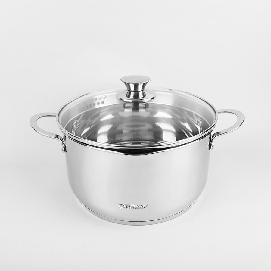 Кастрюля с перфорированной крышкой для всех видов плит 2 л (MR-3510-18)