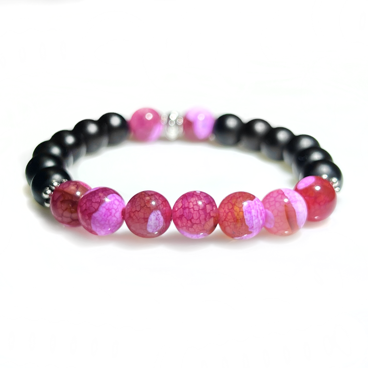 Браслет Stonest Line 17 см Pink/Black (br013-17)