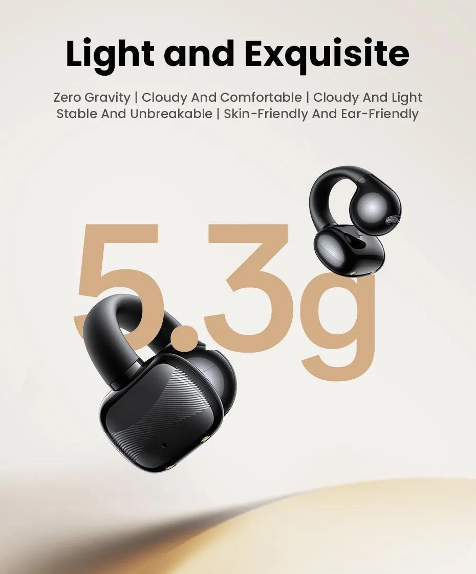 Навушники бездротові UGREEN HiTune S3 Bluetooth 5.4 IPX5 відкритого типу до 30 годин и Чорний (45785) - фото 4 Навушники бездротові UGREEN HiTune S3 Bluetooth 5.4 IPX5 відкритого типу до 30 годин и Чорний (45785) - фото 4