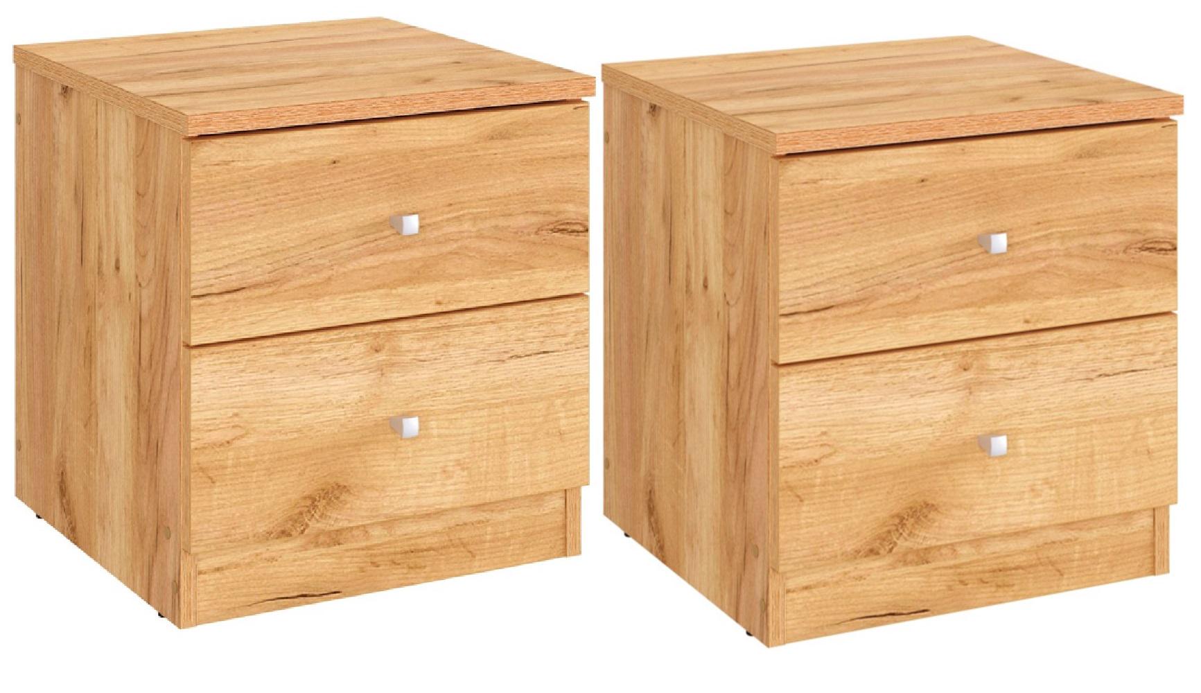 Тумба приліжкова комплект 2 шт. Компаніт ПКТ-5 Дуб крафт золотий (26653855)