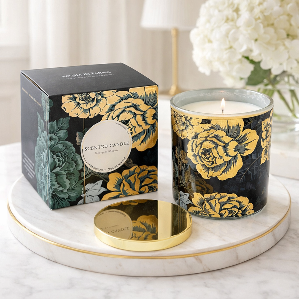 Аромасвеча в стеклянном стакане с металлической крышкой Acqua di Parma 480 г 9x7 см (37-parm-120736)