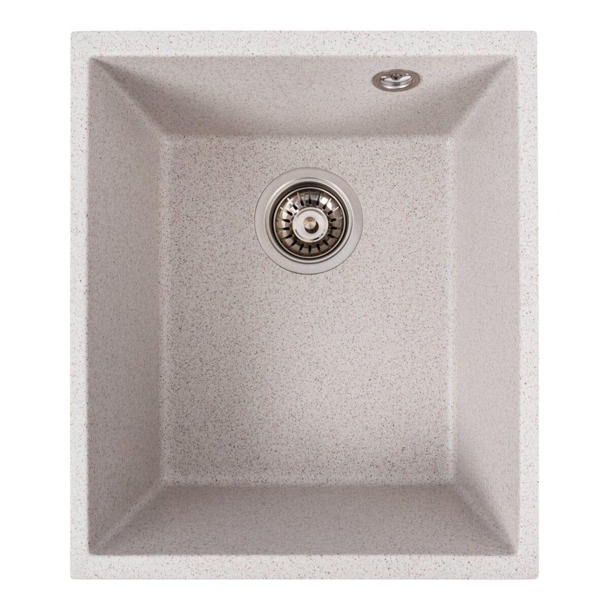 Мойка гранитная Valeso Roxy 370х440 врезная прямоугольная Топаз матовый (PLTM-SP000047063)