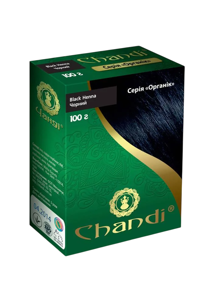 Фарба для волосся Chandi серія органік 100 г Чорний