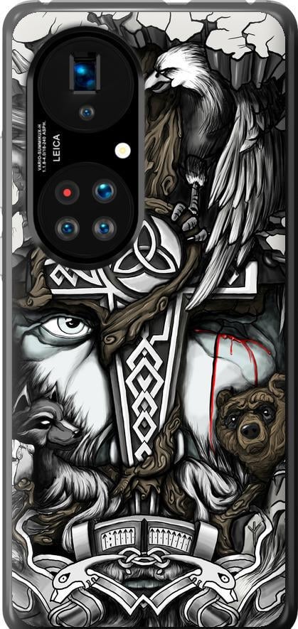 Чехол на Huawei P50 Тату Викинг (4098u-2292-42517)