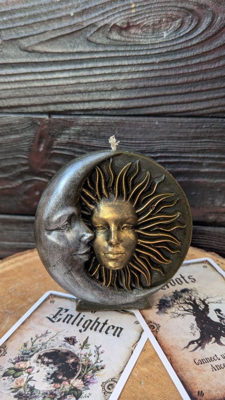 Свеча воскова Солнце-Месяц