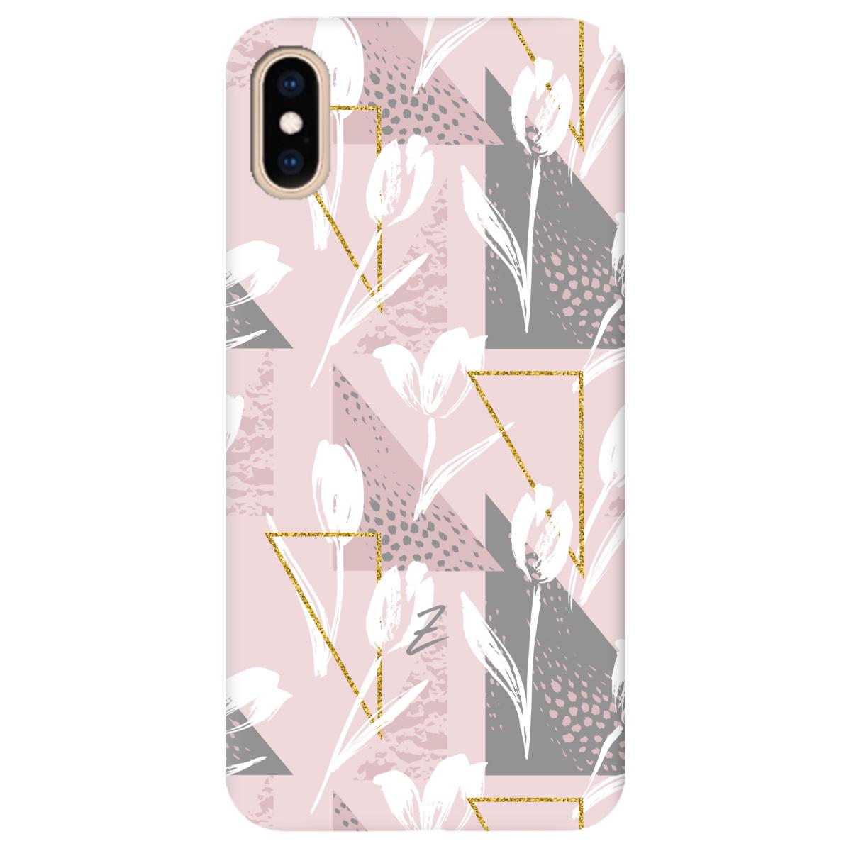 Силиконовый чехол Zorrov для Apple iPhone XS - White tulips (11210040206052111)