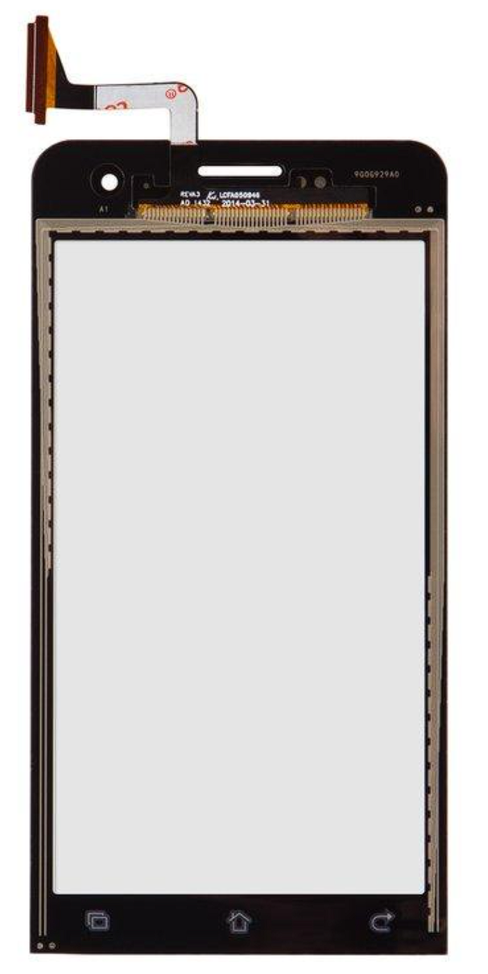 Стекло сенсорное тачскрин для смартфона Asus ZenFone 5 A500CG Black (4829123)