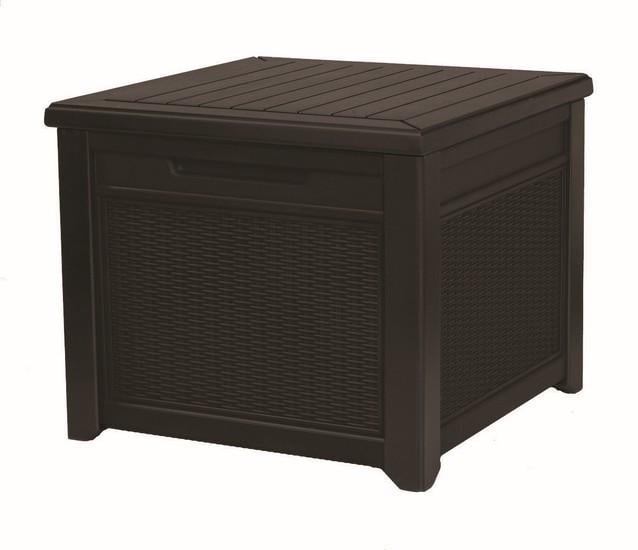 Стол-ящик Prosperplast CUBE RATTAN 208 л Коричневый (CNT00012536)