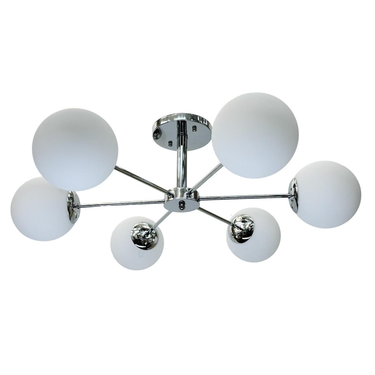 Люстра потолочная на 6 плафонов Svet SH-8619/6 CR Серебристый