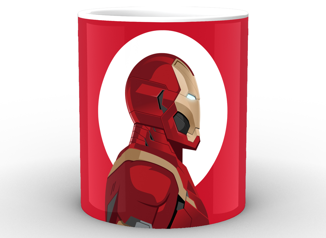 Чашка GeekLand Iron Man минимализм 330 мл (IM.02.037)