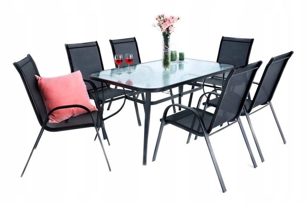 Стол садовый KONTRAST MAJORKA 120х70х70 см Black (2616427304) - фото 7 Стол садовый KONTRAST MAJORKA 120х70х70 см Black (2616427304) - фото 7