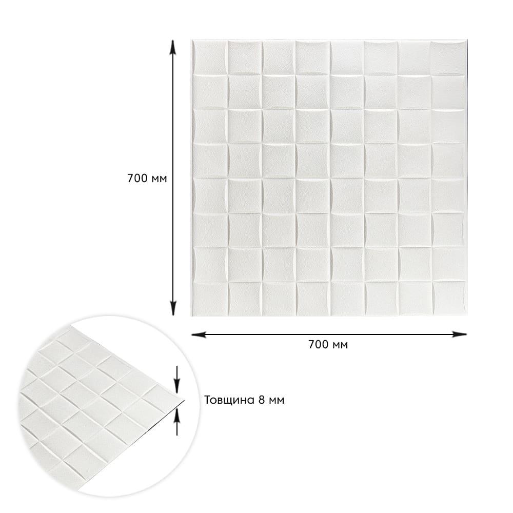 3D-панель самоклеющаяся настенно-потолочная Sticker Wall Плетение 700х700х8 мм (SW-00000189) - фото 2 3D-панель самоклеющаяся настенно-потолочная Sticker Wall Плетение 700х700х8 мм (SW-00000189) - фото 2