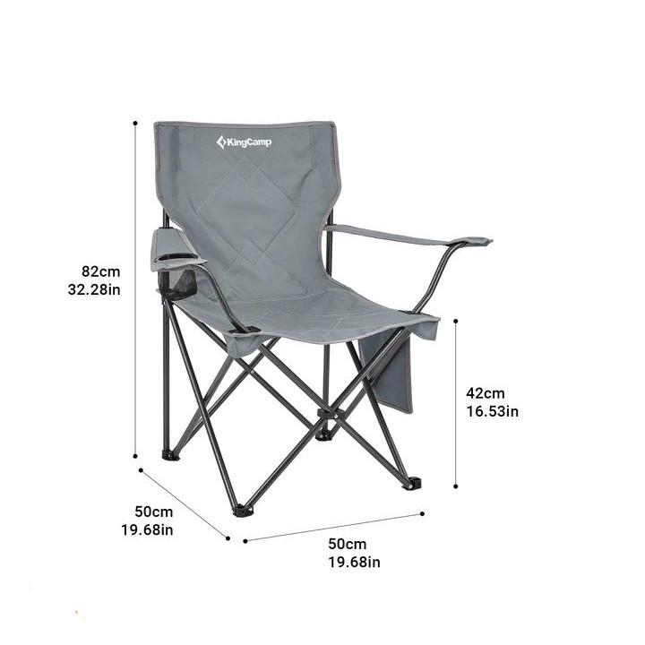 Туристическое кресло раскладное KingCamp Lotus Grey (KC2216_GREY) - фото 2