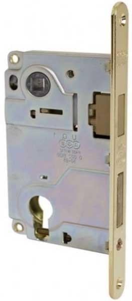 Замок межкомнатный магнитный AGB Centro Focus PZ 85/50 мм Латунь (B04025.50.03)