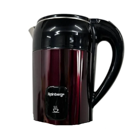 Чайник электрический Rainberg из нержавеющей стали 2200 Вт 1,8 л Красный (RB-2300) - фото 1 Чайник электрический Rainberg из нержавеющей стали 2200 Вт 1,8 л Красный (RB-2300) - фото 1