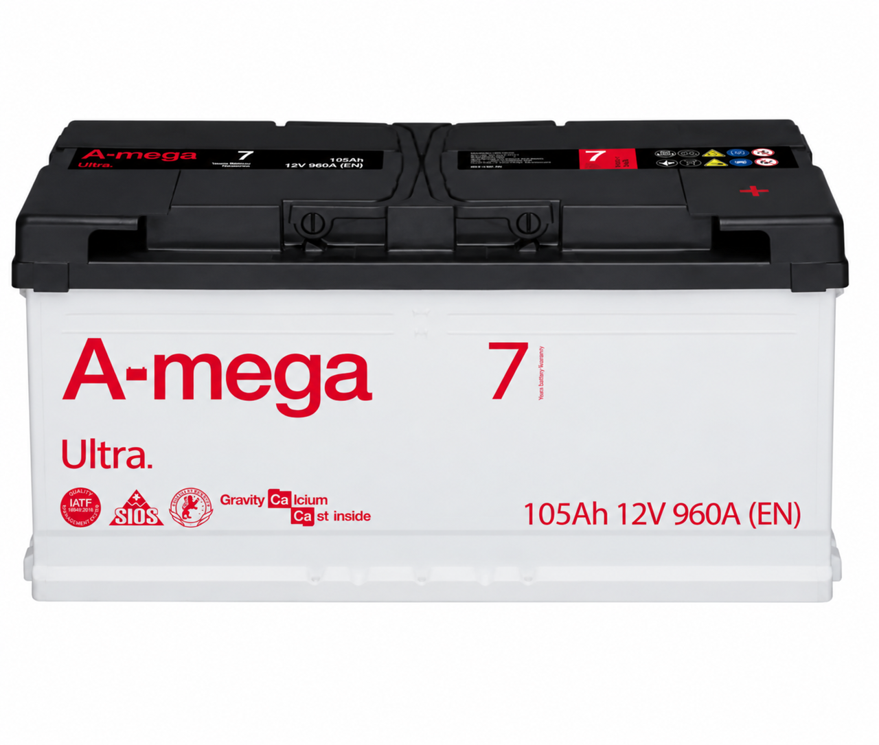 Аккумулятор автомобильный A-MEGA Ultra 105 Ah 960A R+ 12V (3227406374) Аккумулятор автомобильный A-MEGA Ultra 105 Ah 960A R+ 12V (3227406374)