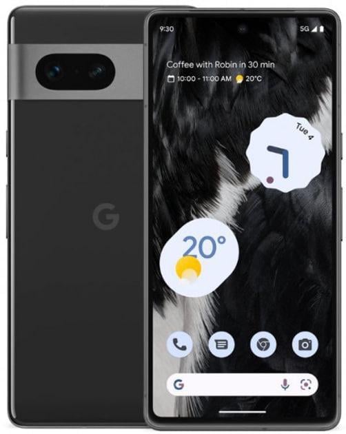 Смартфон Google Pixel 7 8/128GB Obsidian eSIM 5G NFC OLED 6.3" Gorilla Victus Tensor G2 4K 4355 mAh