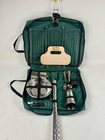 Набір шампурів у чохлі для пікніка на 6 осіб з нержавіючої сталі Зелений (21-10-PS-1006) - фото 7 Набір шампурів у чохлі для пікніка на 6 осіб з нержавіючої сталі Зелений (21-10-PS-1006) - фото 7