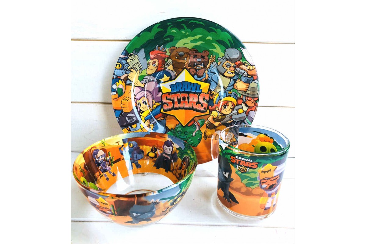 Набор посуды детский Бравл Старс