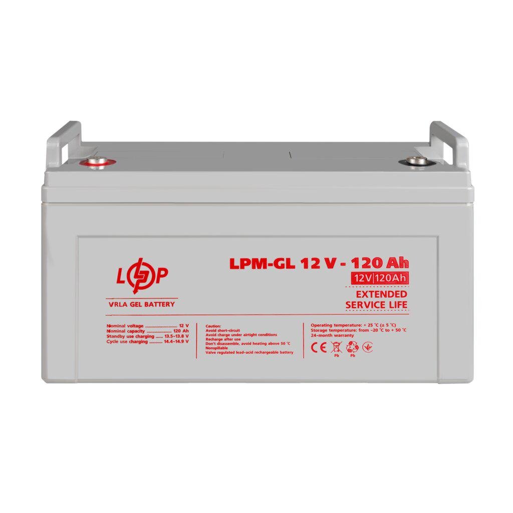 Акумулятор гелевий LogicPower LPM GL 12V 120 Ah (22600693) - фото 2