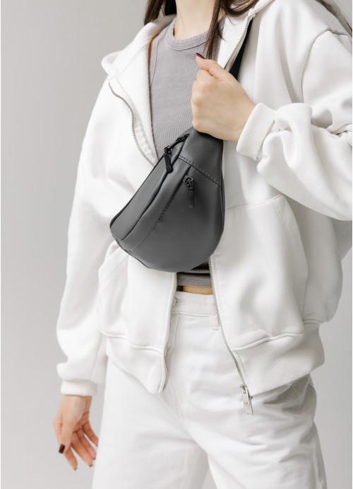 Поясная женская сумка Sambag экокожа/водостойкая Графитовый (2618897947) - фото 4 Поясная женская сумка Sambag экокожа/водостойкая Графитовый (2618897947) - фото 4